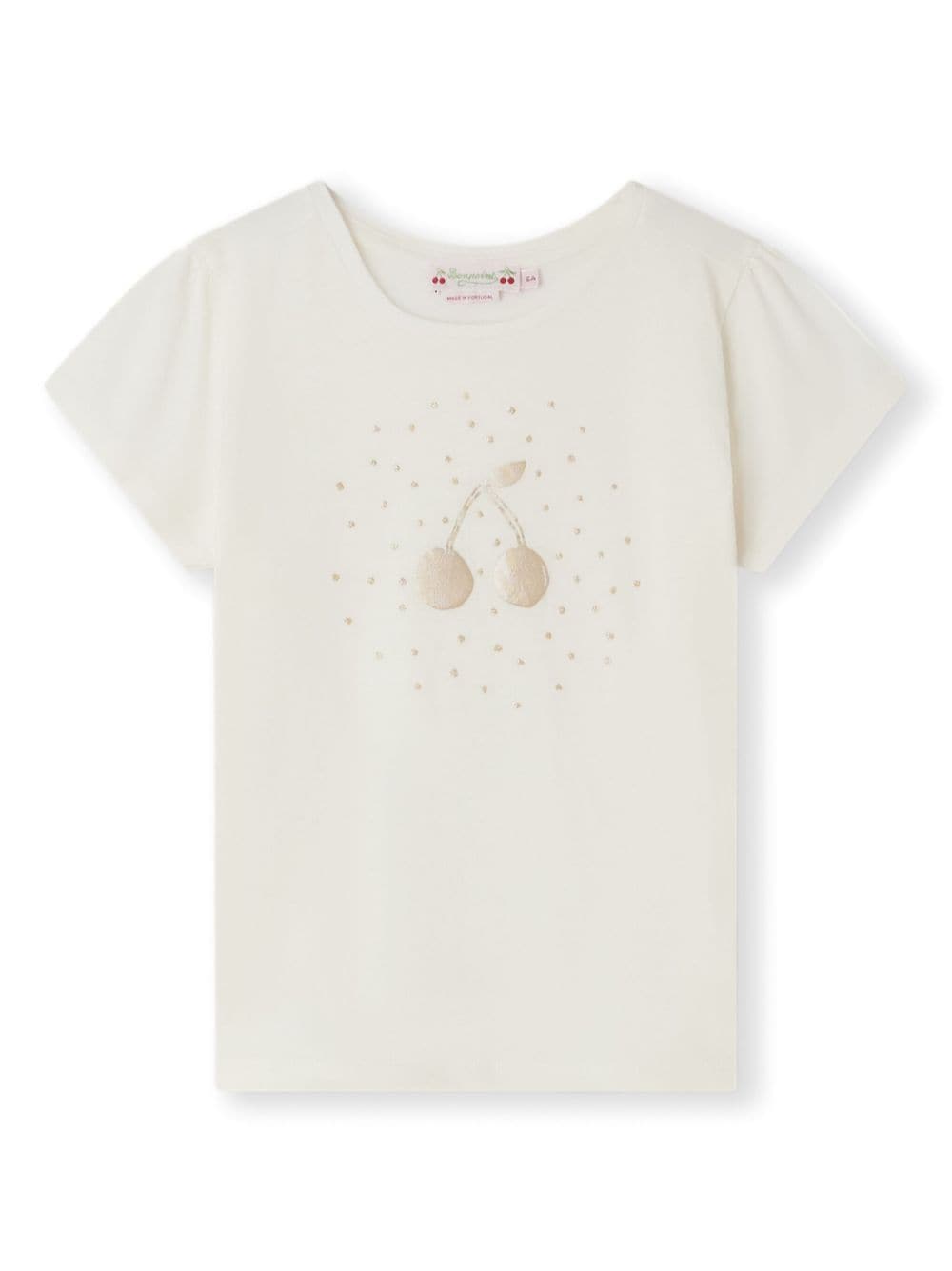 Bonpoint cherry-motif cotton T-shirt - White von Bonpoint