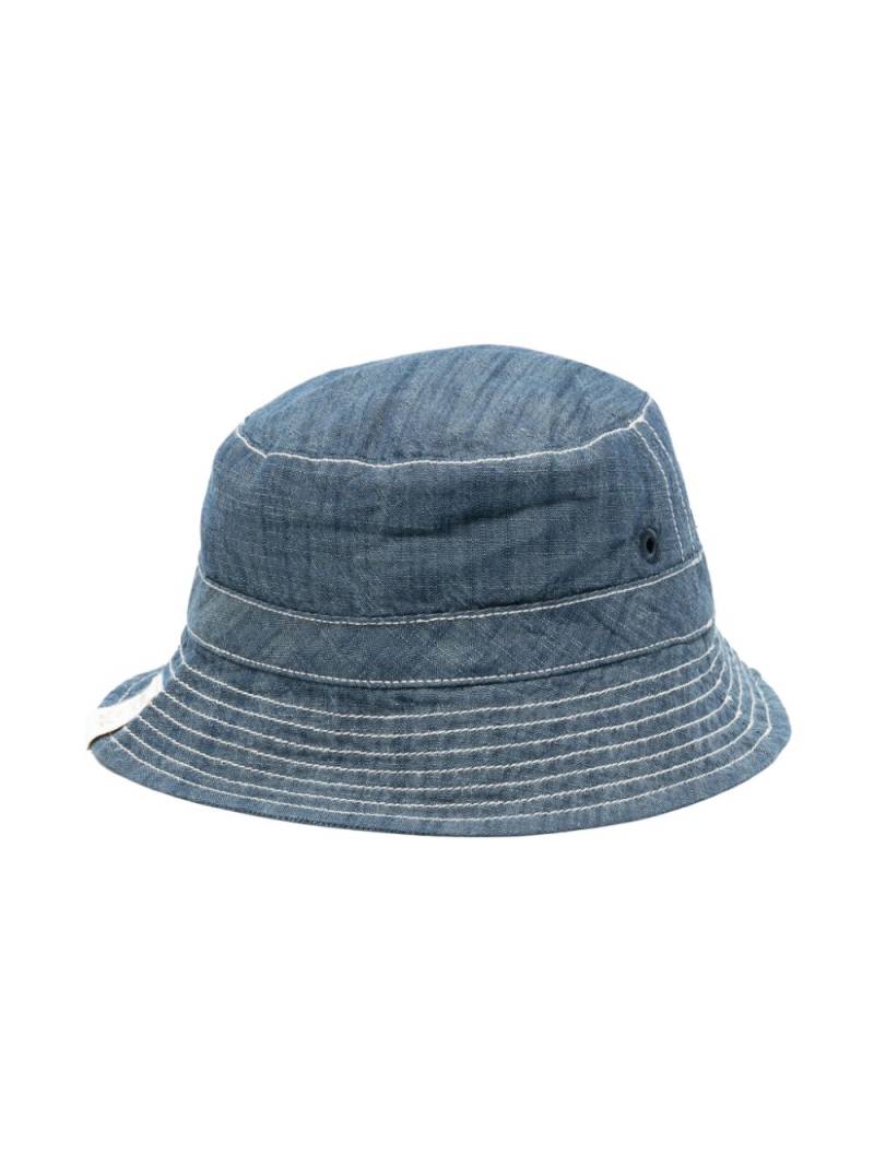 Bonpoint contrast-stitch denim bucket hat - Blue von Bonpoint