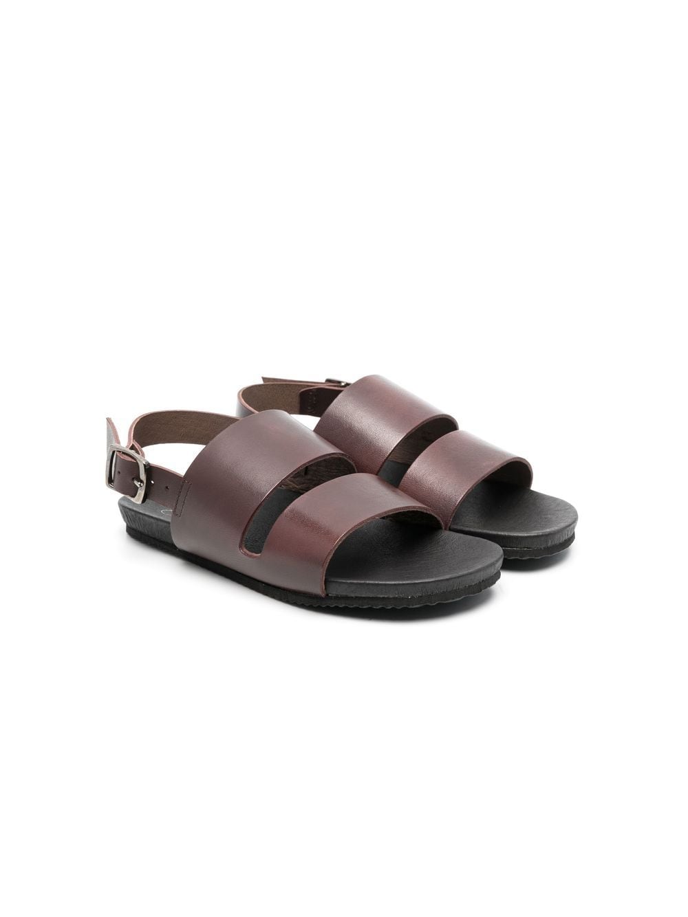 Bonpoint double-strap slingback sandals - Brown von Bonpoint