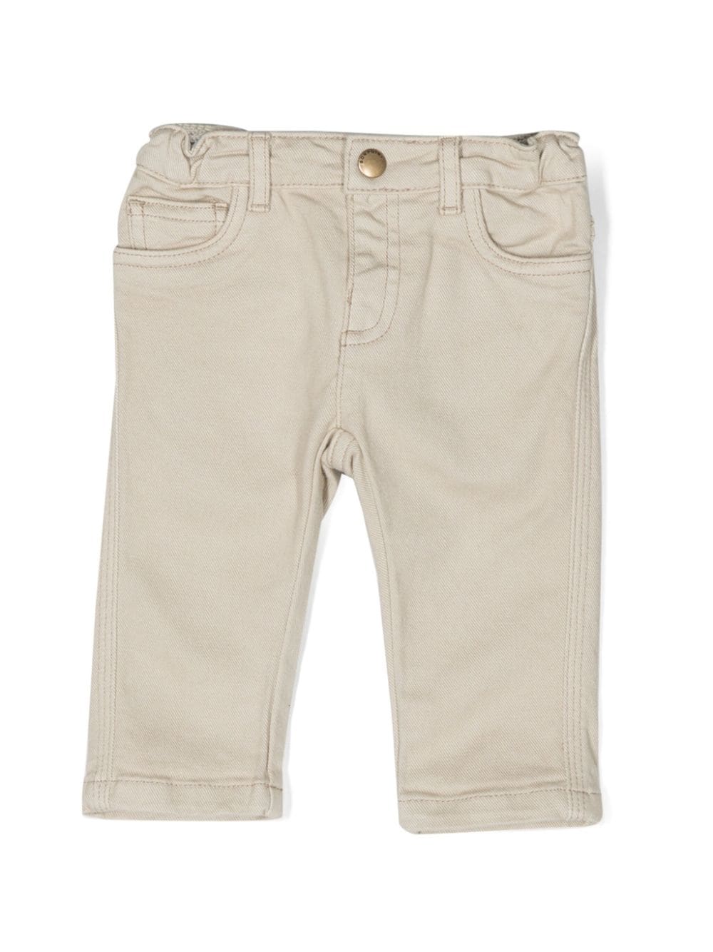 Bonpoint elasticated-waistband cotton trousers - Neutrals von Bonpoint