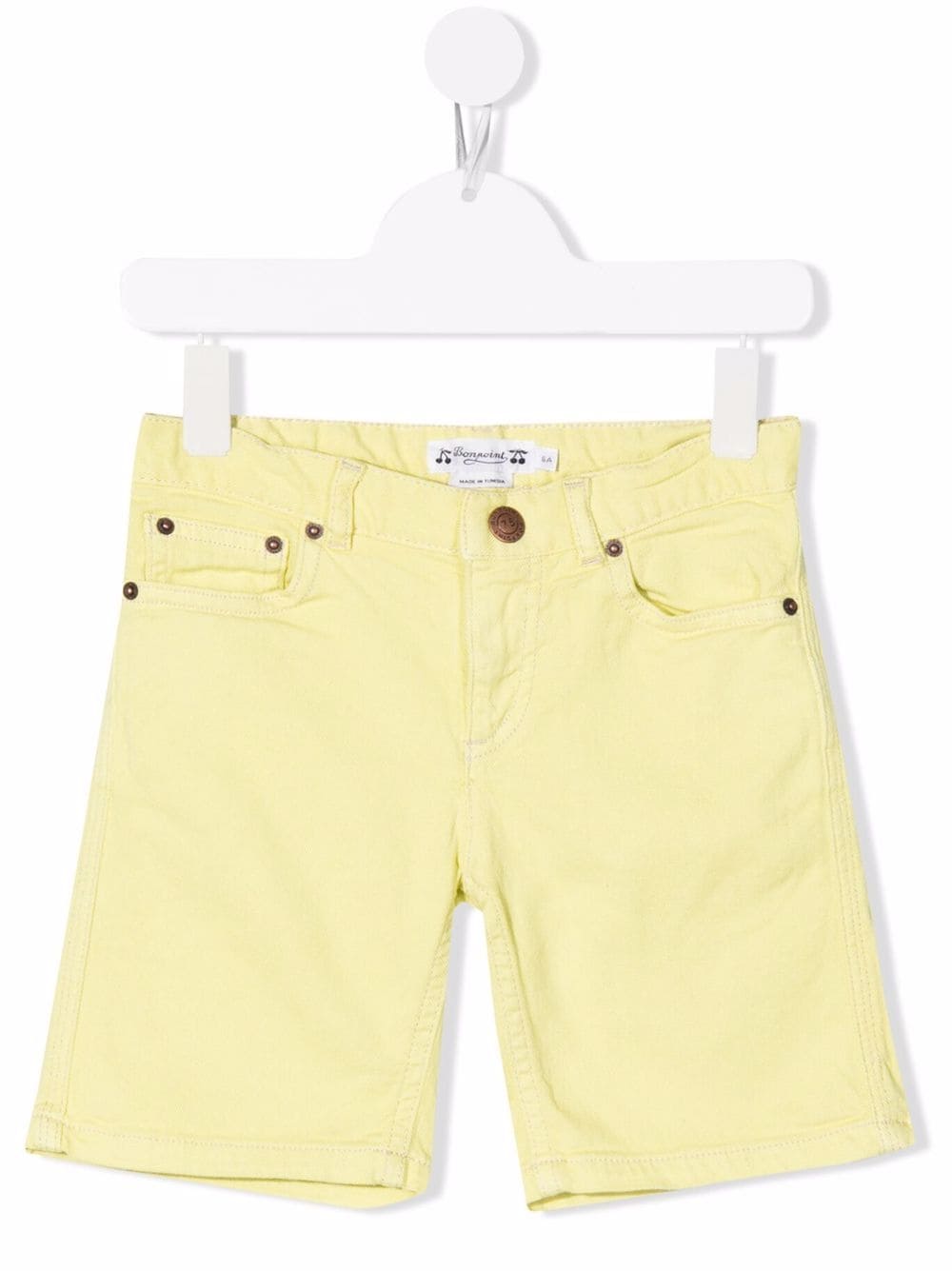 Bonpoint elasticated waistband denim shorts - Yellow von Bonpoint