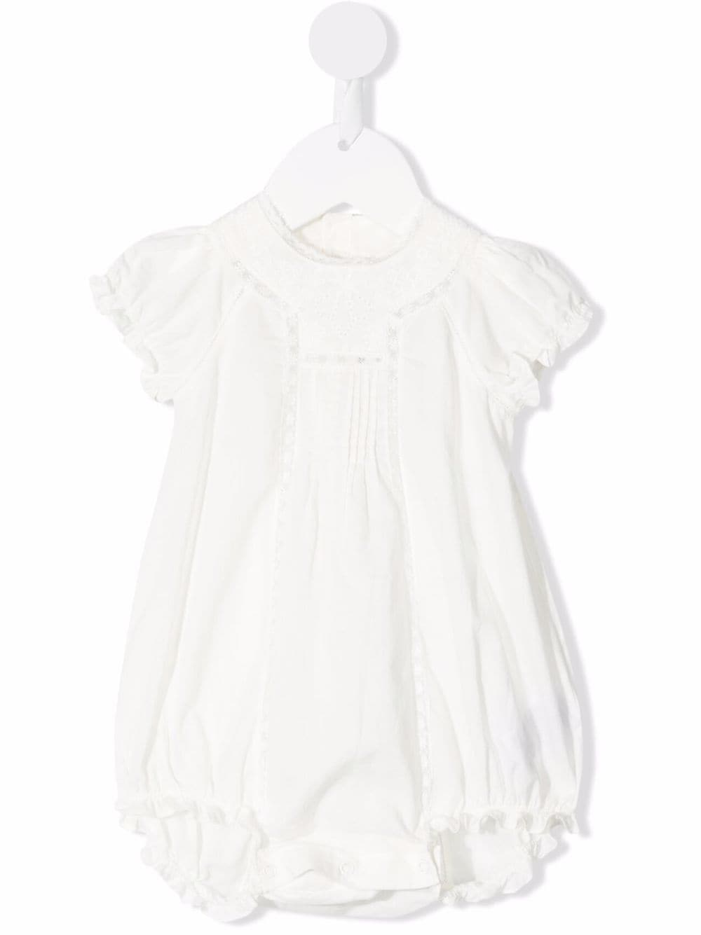 Bonpoint embroidered cotton romper - White von Bonpoint