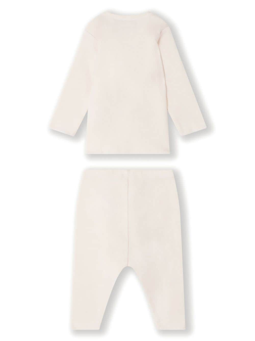 Bonpoint fine-ribbed cotton-blend set - Pink von Bonpoint