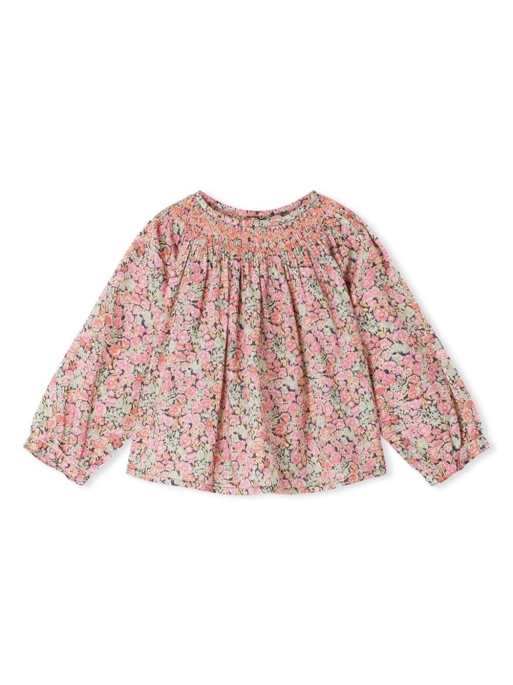Bonpoint floral-print cotton blouse - Pink von Bonpoint