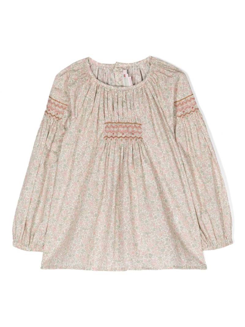 Bonpoint floral-print cotton blouse - Pink von Bonpoint