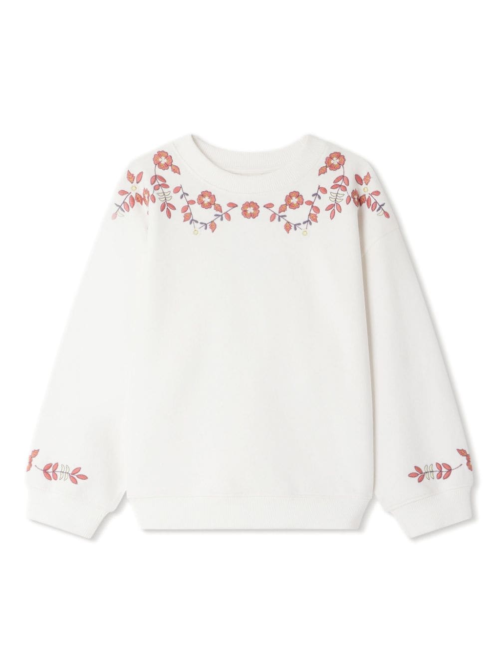 Bonpoint floral-print cotton sweatshirt - White von Bonpoint