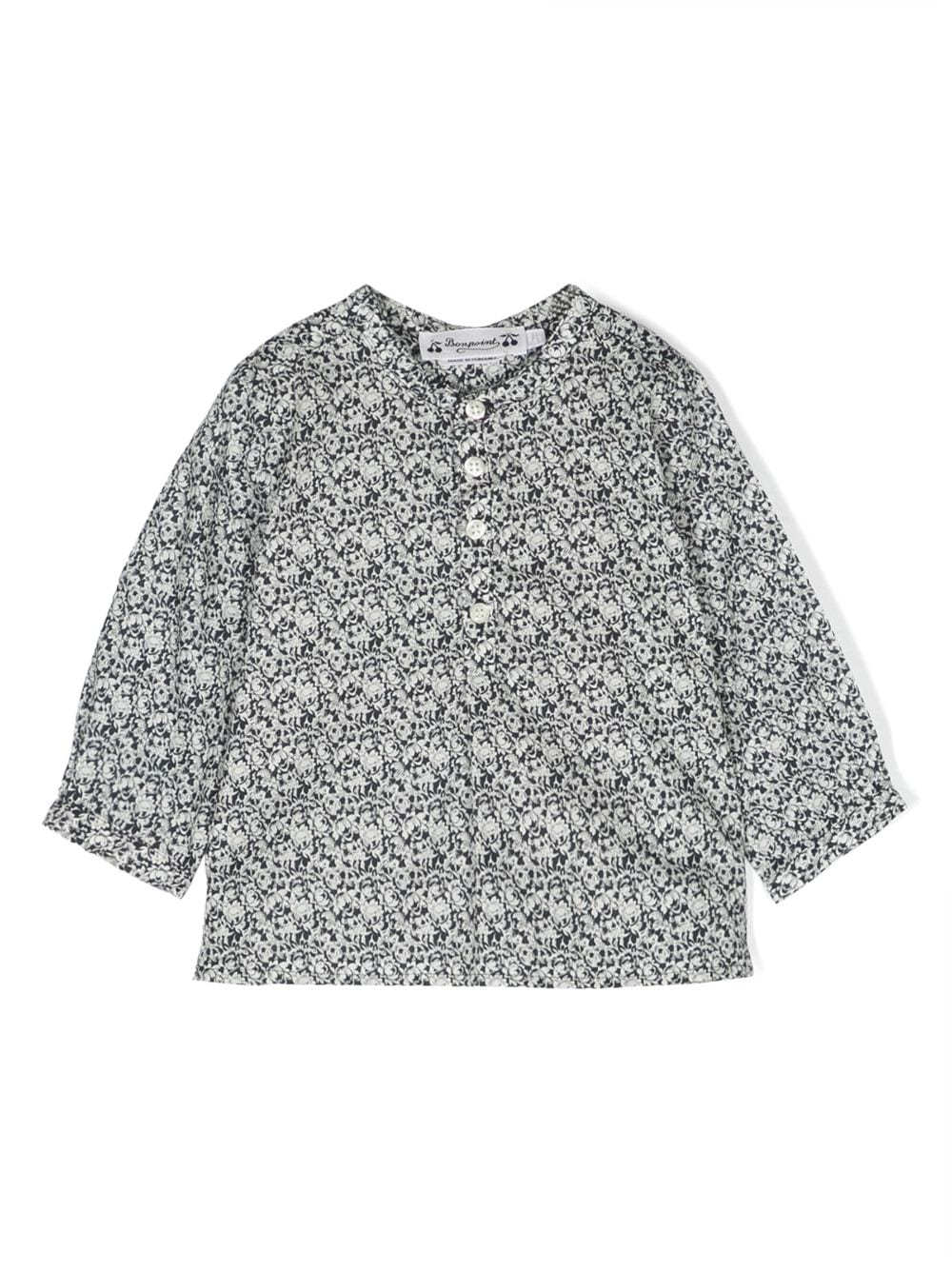 Bonpoint floral-print long-sleeve blouse - Neutrals von Bonpoint