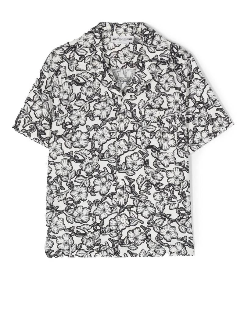 Bonpoint floral-print short-sleeved shirt - White von Bonpoint