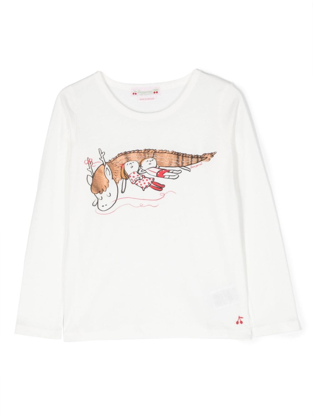 Bonpoint graphic-print cotton T-Shirt - White von Bonpoint