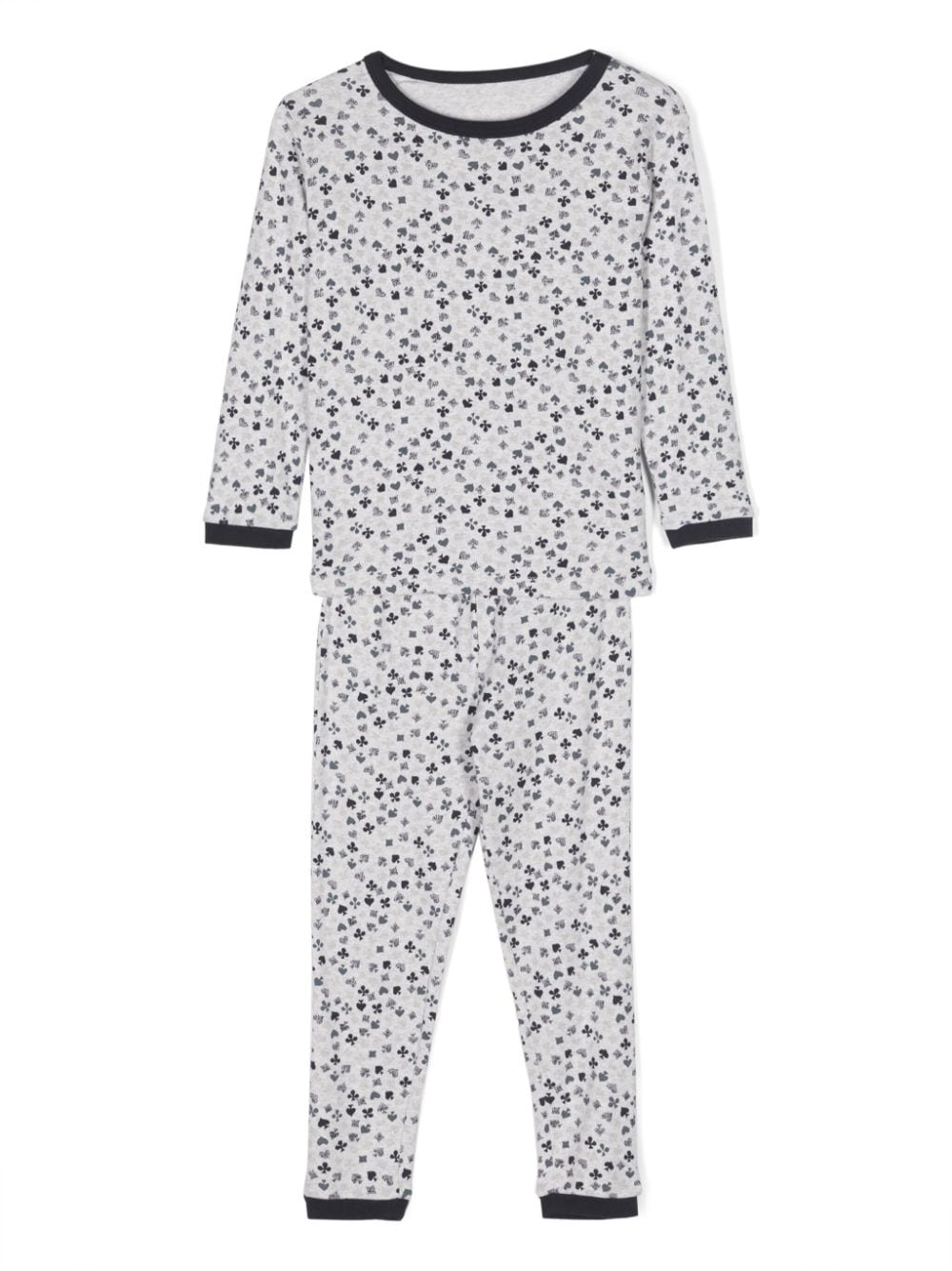 Bonpoint graphic-print cotton pajama set - Grey von Bonpoint