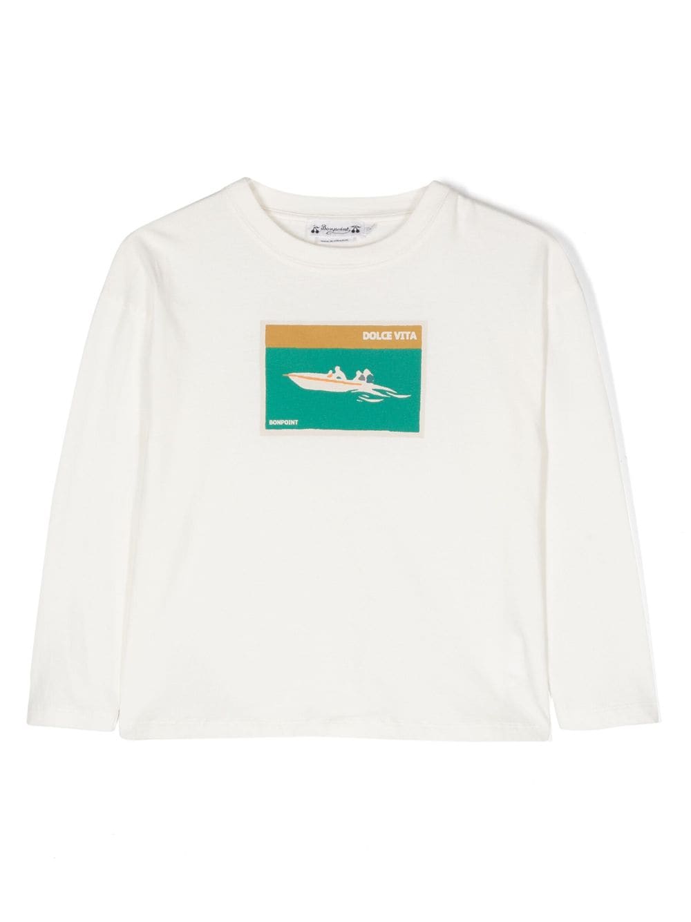 Bonpoint graphic-print long-sleeve T-shirt - White von Bonpoint