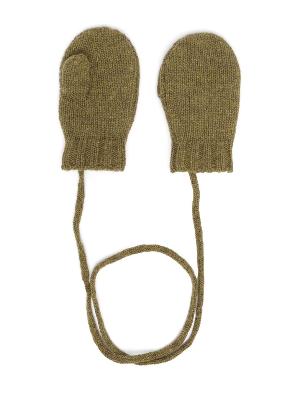 Bonpoint knitted wool mittens - Green von Bonpoint