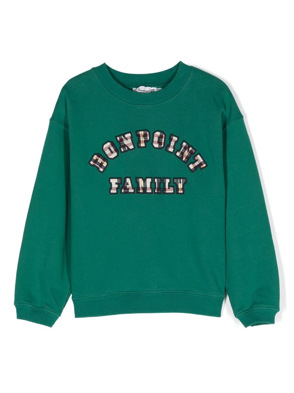 Bonpoint logo-embroidered cotton sweatshirt - Green von Bonpoint