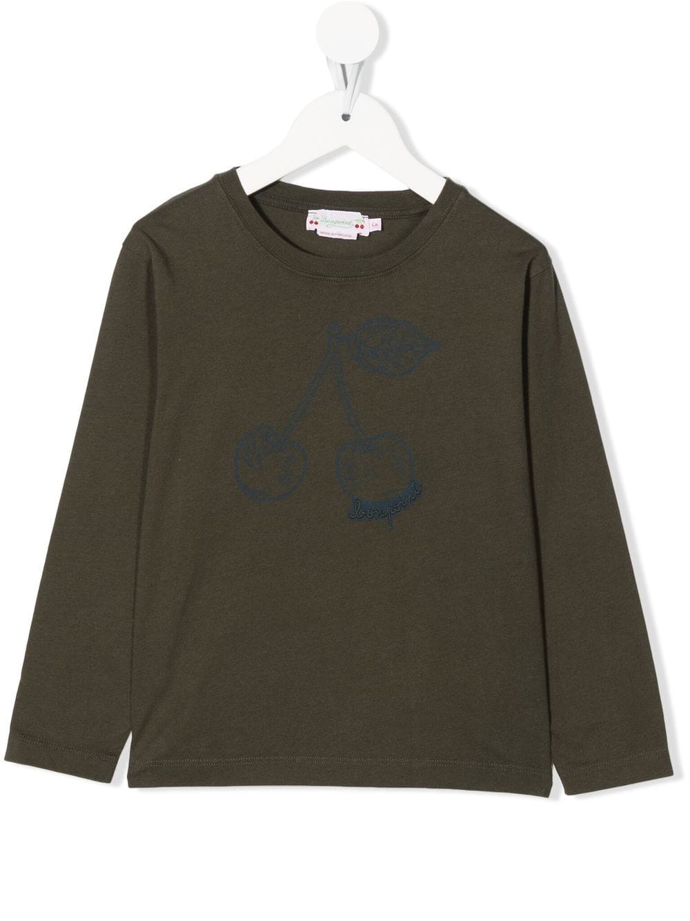 Bonpoint logo-print long-sleeve top - Green von Bonpoint