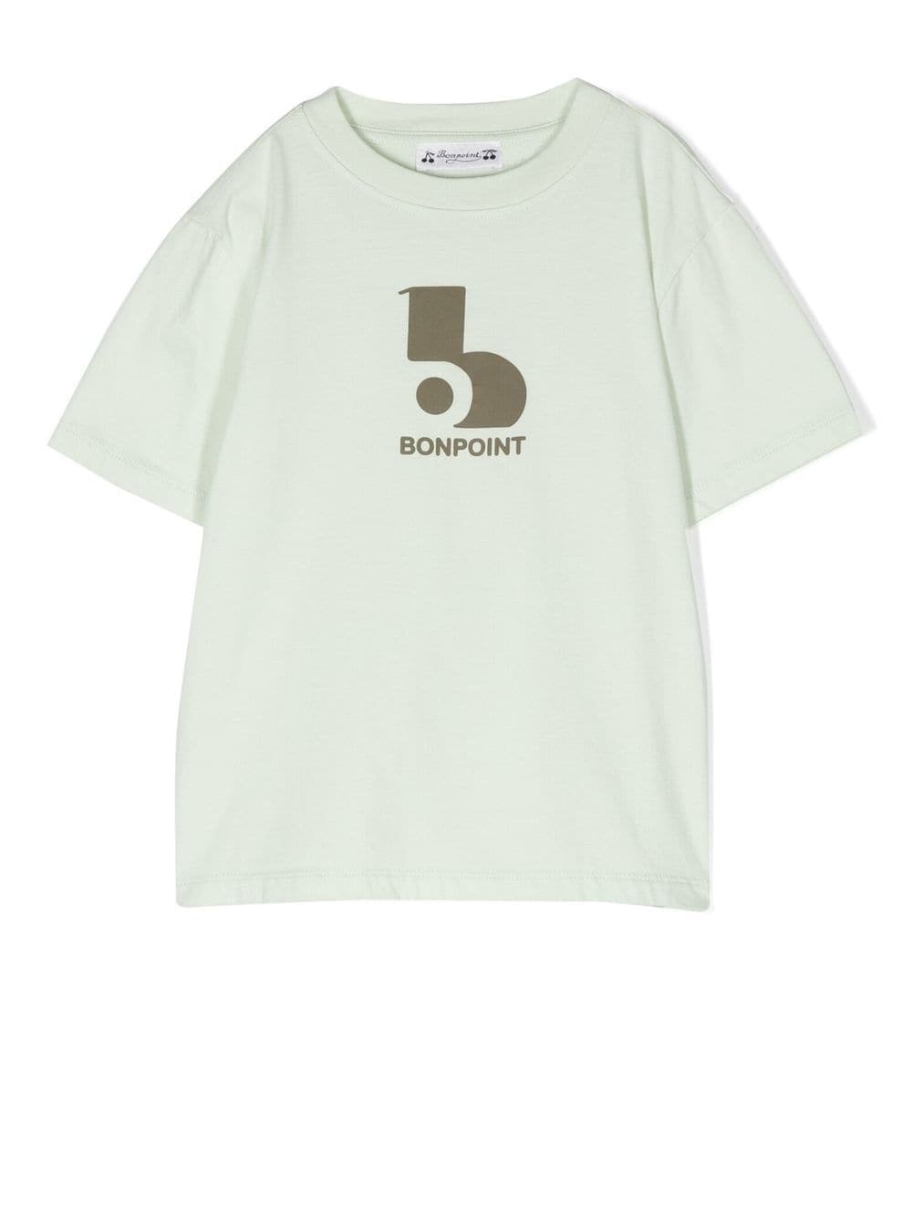 Bonpoint logo print short-sleeve T-shirt - Green von Bonpoint