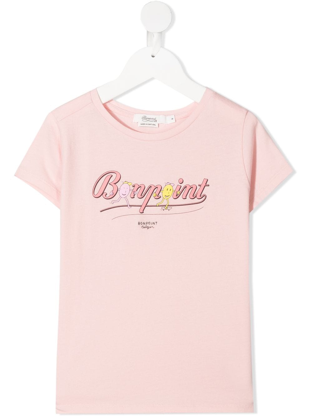 Bonpoint logo-print short-sleeve T-shirt - Pink von Bonpoint