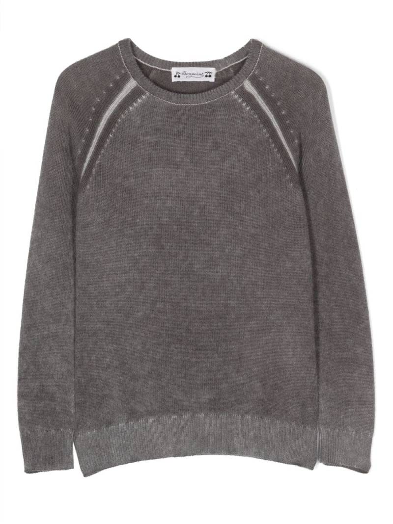 Bonpoint long-sleeve cashmere sweatshirt - Grey von Bonpoint