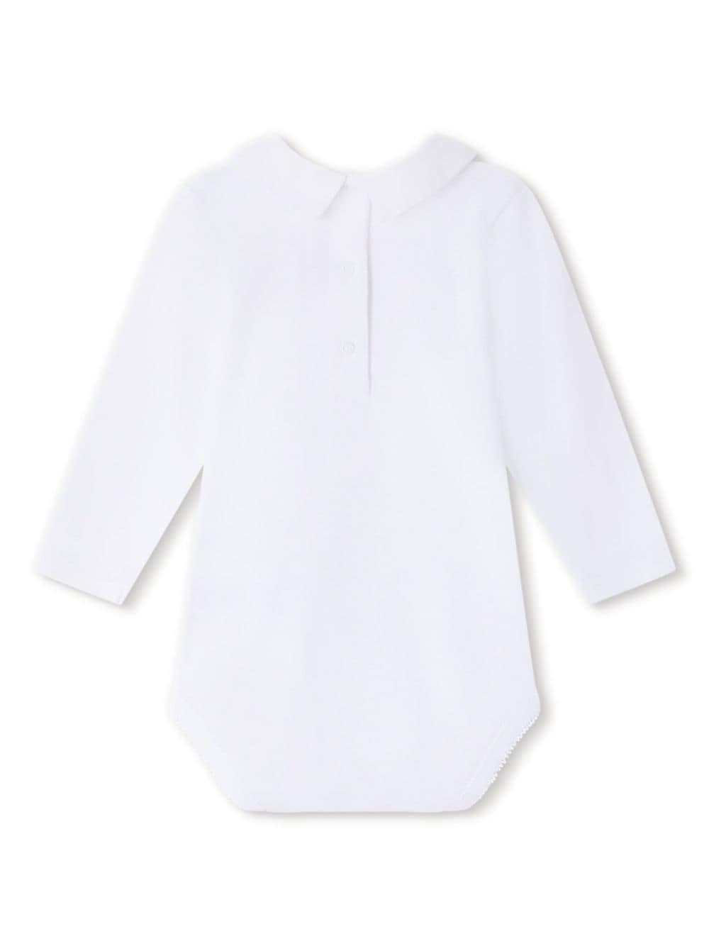 Bonpoint motif-embroidered cotton bodysuit - White von Bonpoint