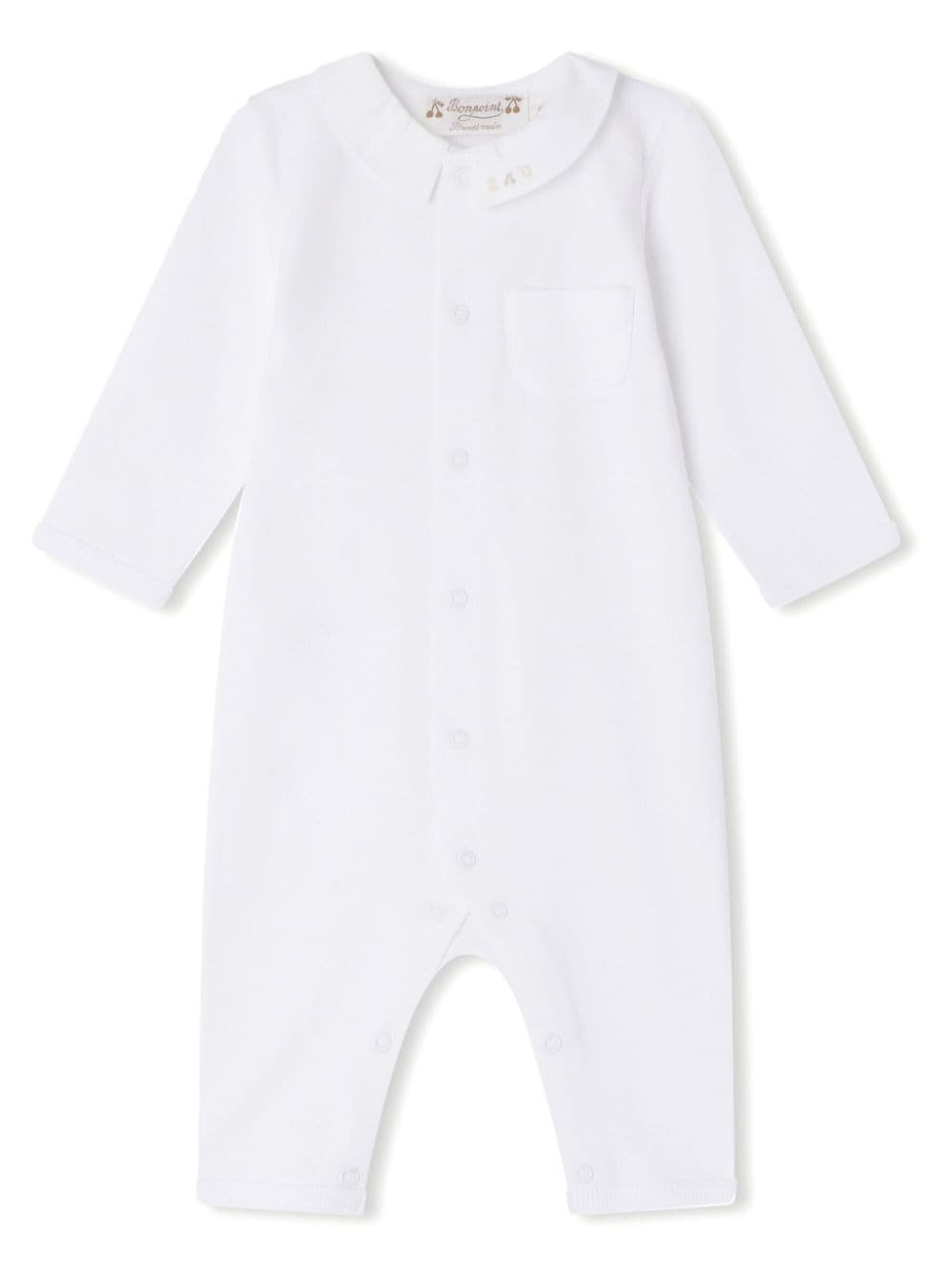 Bonpoint motif-embroidered cotton pajama - White von Bonpoint