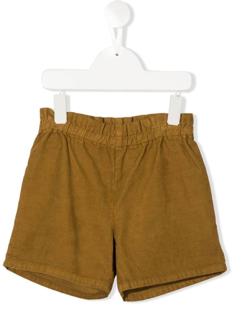 Bonpoint paper-bag waist corduroy shorts - Brown von Bonpoint