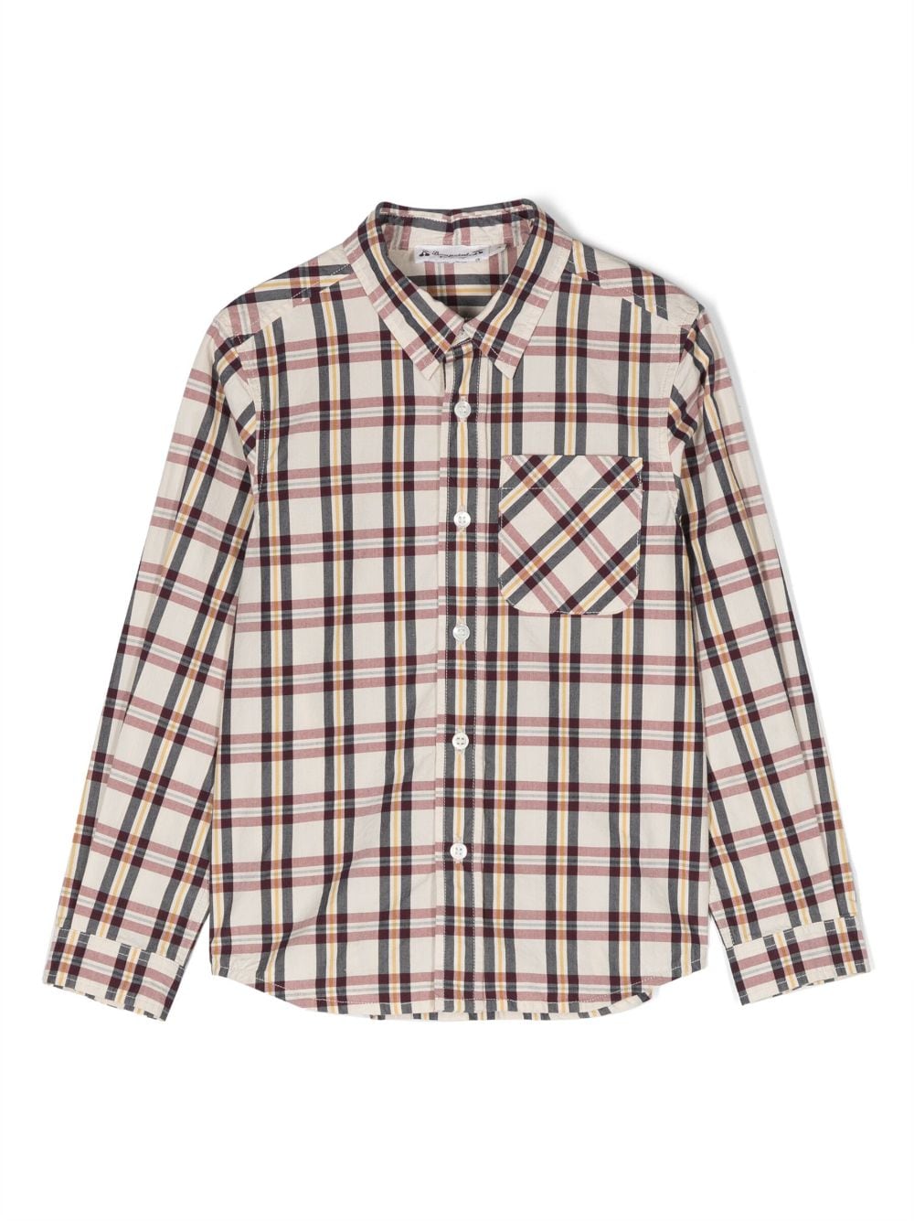 Bonpoint plaid check-pattern shirt - Neutrals von Bonpoint