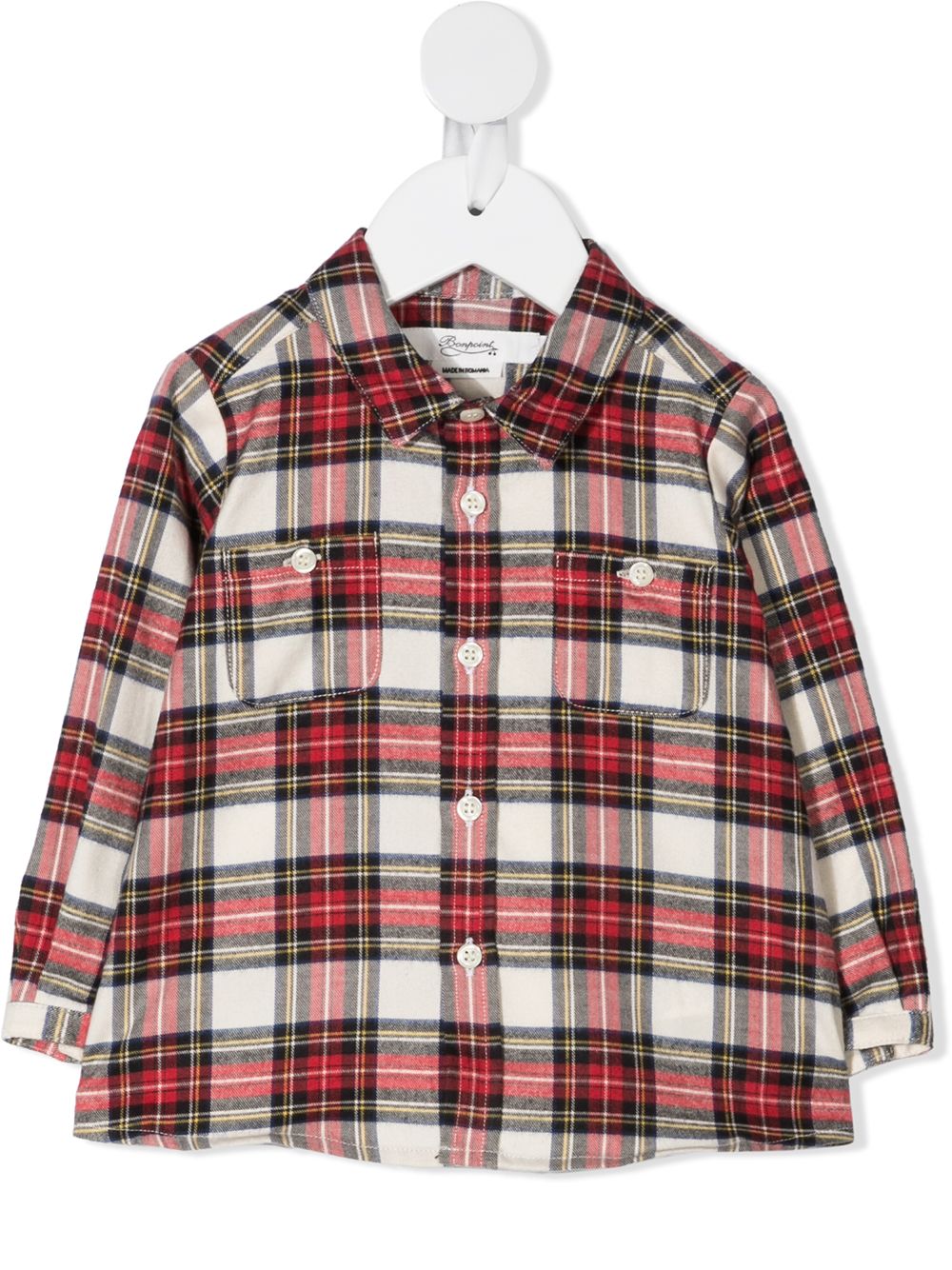 Bonpoint plaid cotton shirt - Red von Bonpoint