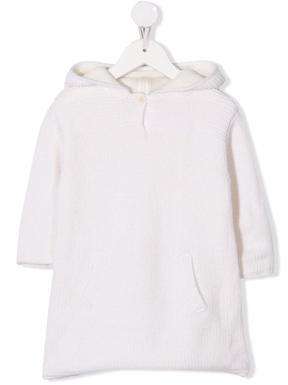 Bonpoint pointed-hood knitted hoodie - White von Bonpoint