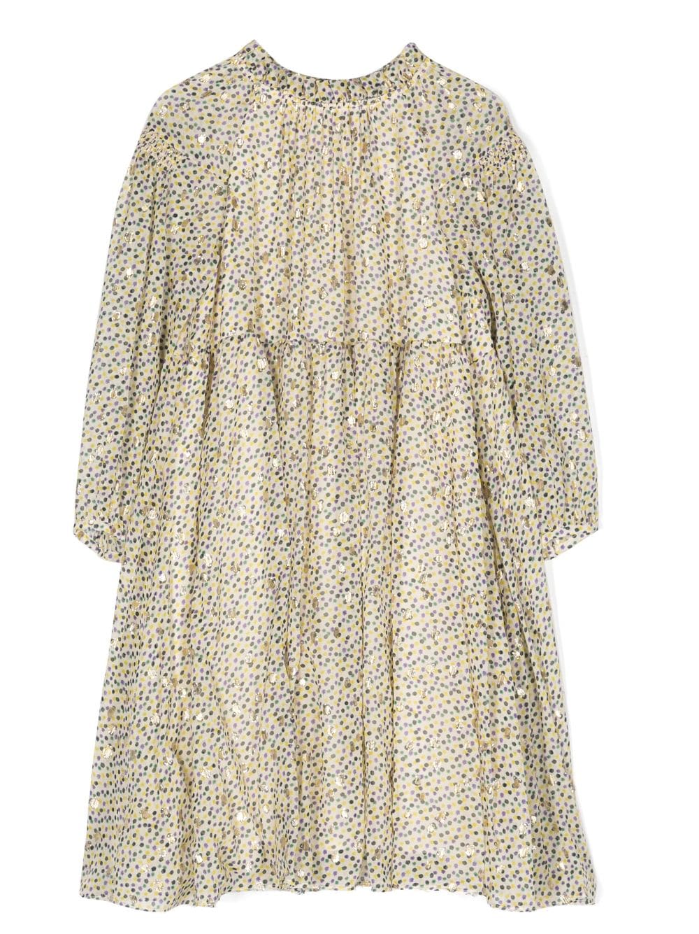 Bonpoint polka-dot flared dress - Neutrals von Bonpoint