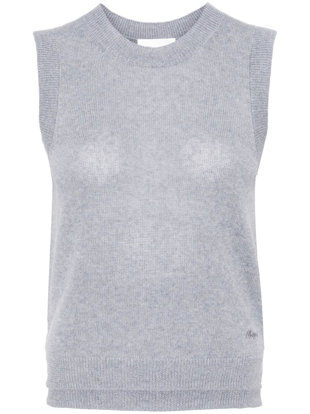 Bonpoint round-neck knit vest - Blue von Bonpoint