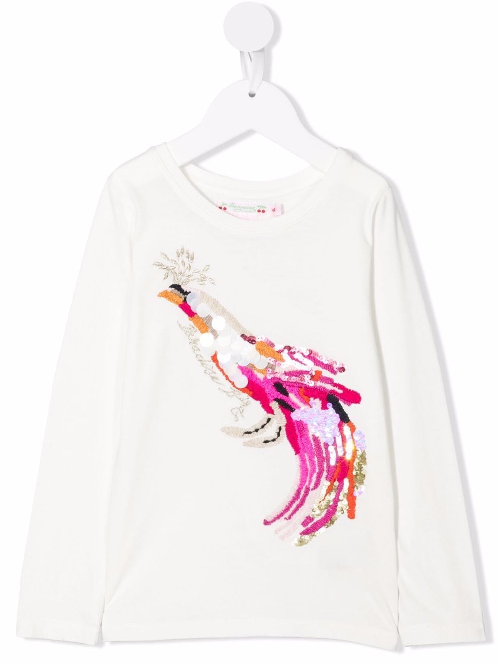 Bonpoint sequin-embroidered longsleeved top - White von Bonpoint