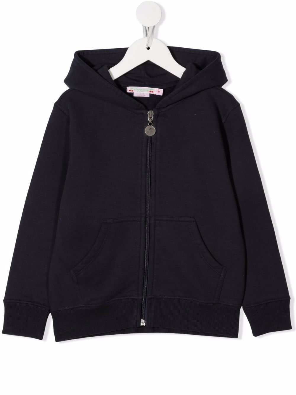 Bonpoint slogan zipped hoodie - Blue von Bonpoint