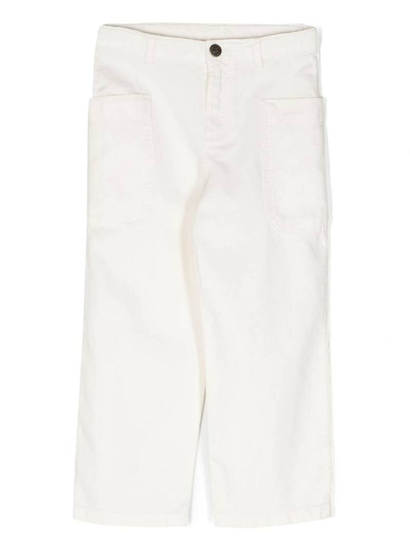 Bonpoint straight-leg canvas trousers - White von Bonpoint