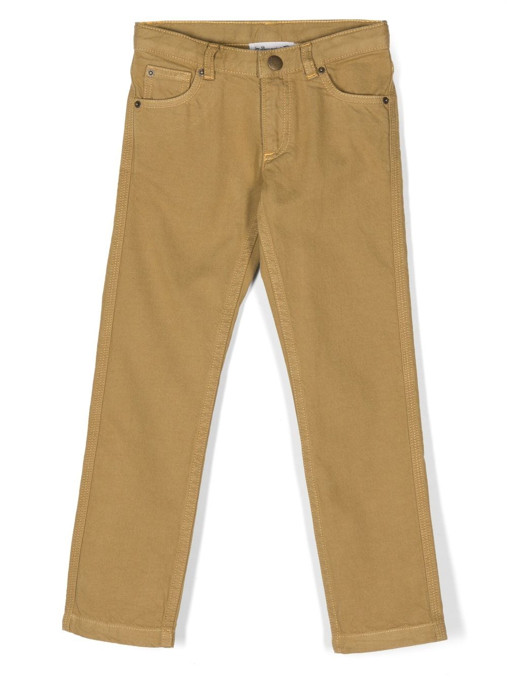 Bonpoint straight-leg denim chino trousers - Yellow von Bonpoint