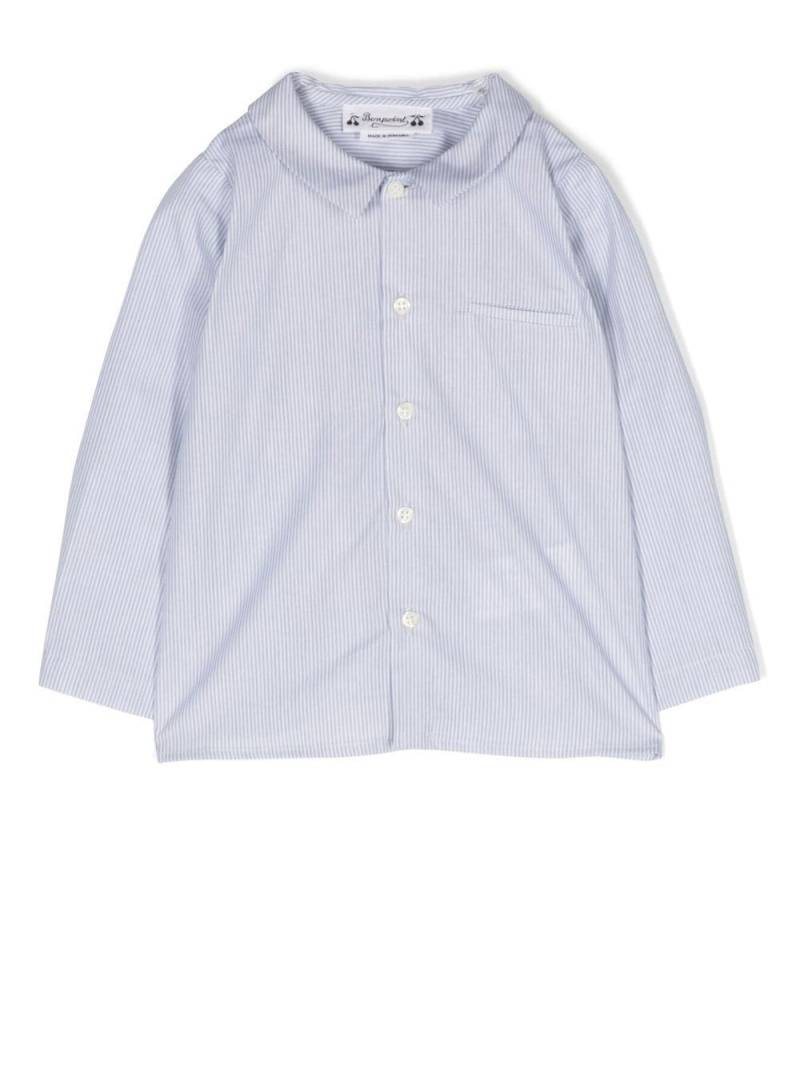 Bonpoint stripe-print cotton shirt - Grey von Bonpoint