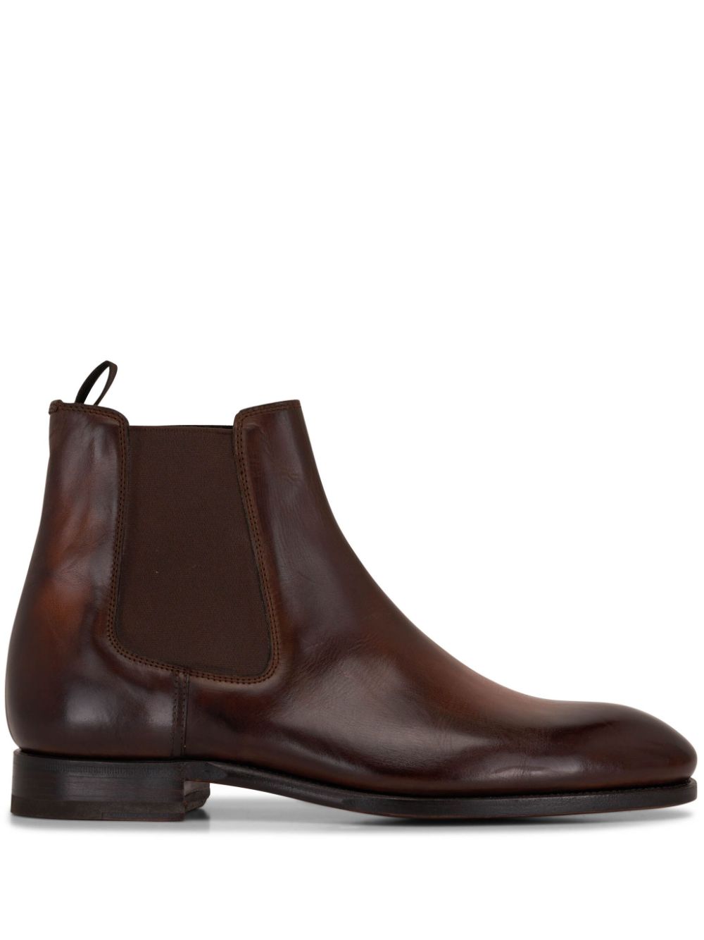 Bontoni Cavaliere almond-toe leather boots - Brown von Bontoni