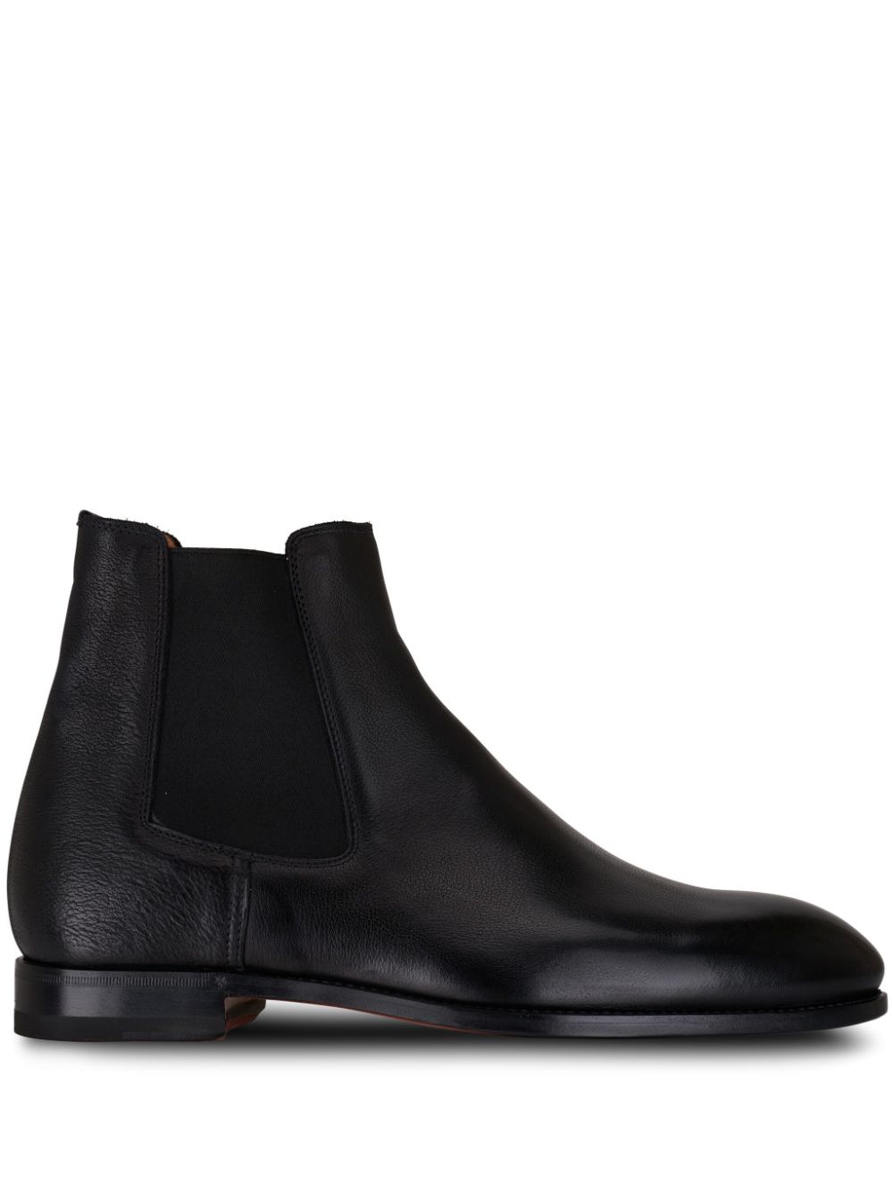 Bontoni almond-toe leather boots - Black von Bontoni