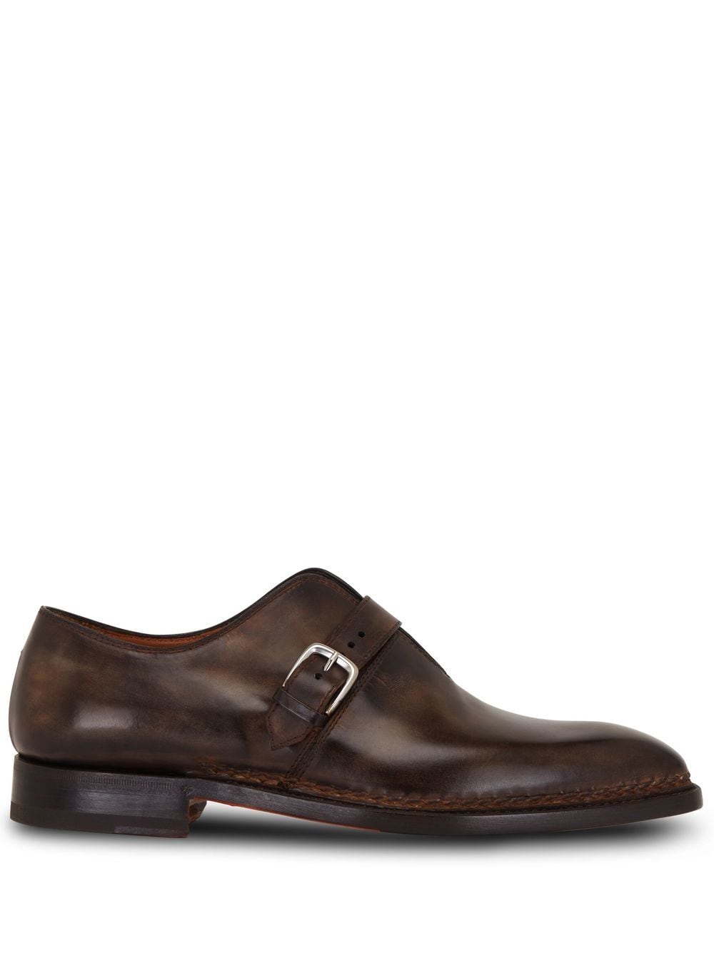 Bontoni buckled leather shoes - Brown von Bontoni