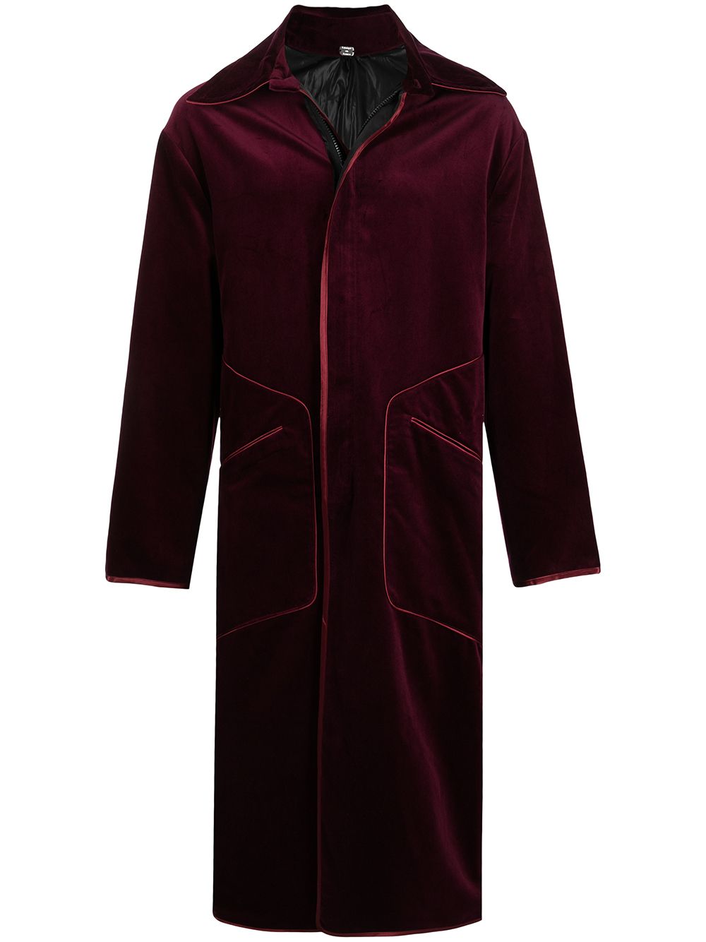 Boramy Viguier velour duster coat - Red von Boramy Viguier