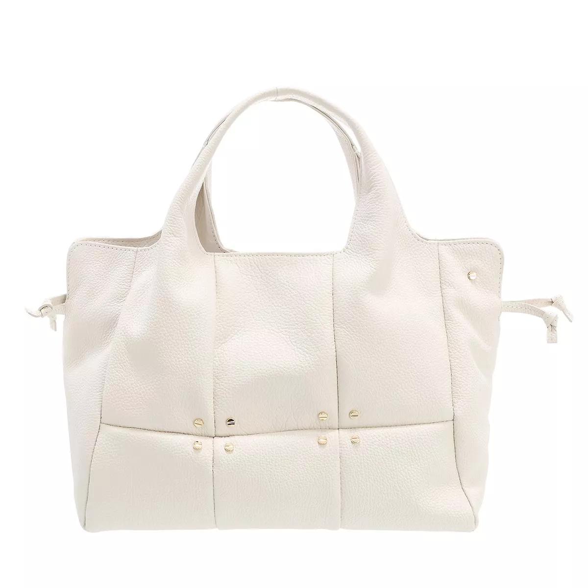 Borbonese Umhängetasche - Medium Savile Bag - Gr. unisize - in Creme - für Damen von Borbonese