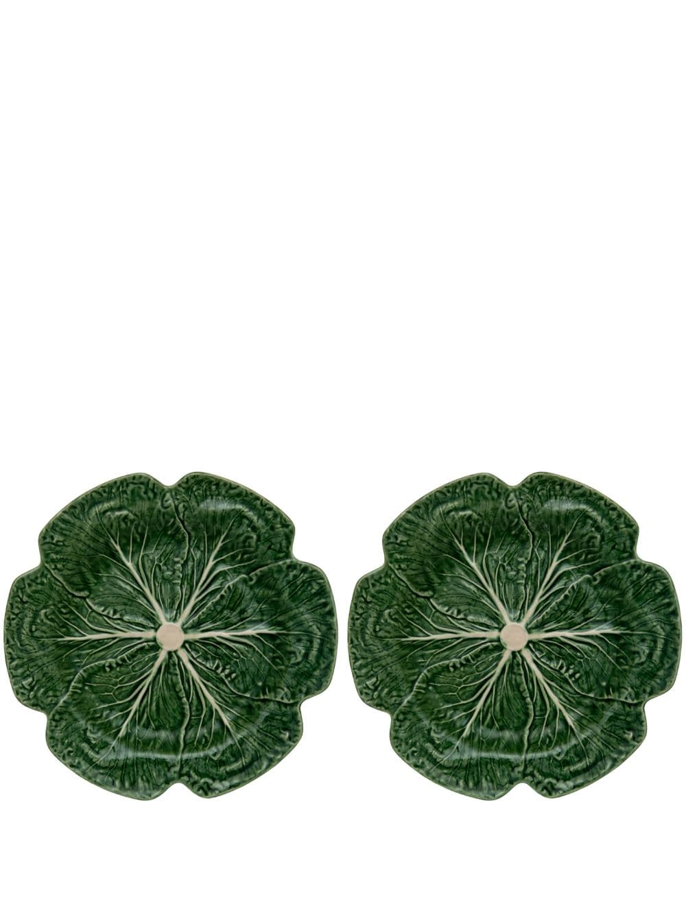 Bordallo Pinheiro Couve charger plates (set of two) - Green von Bordallo Pinheiro