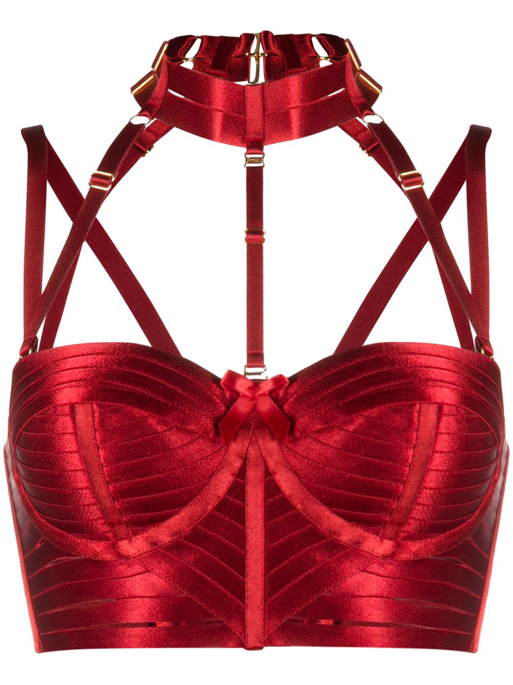 Bordelle bodice bra - Red von Bordelle