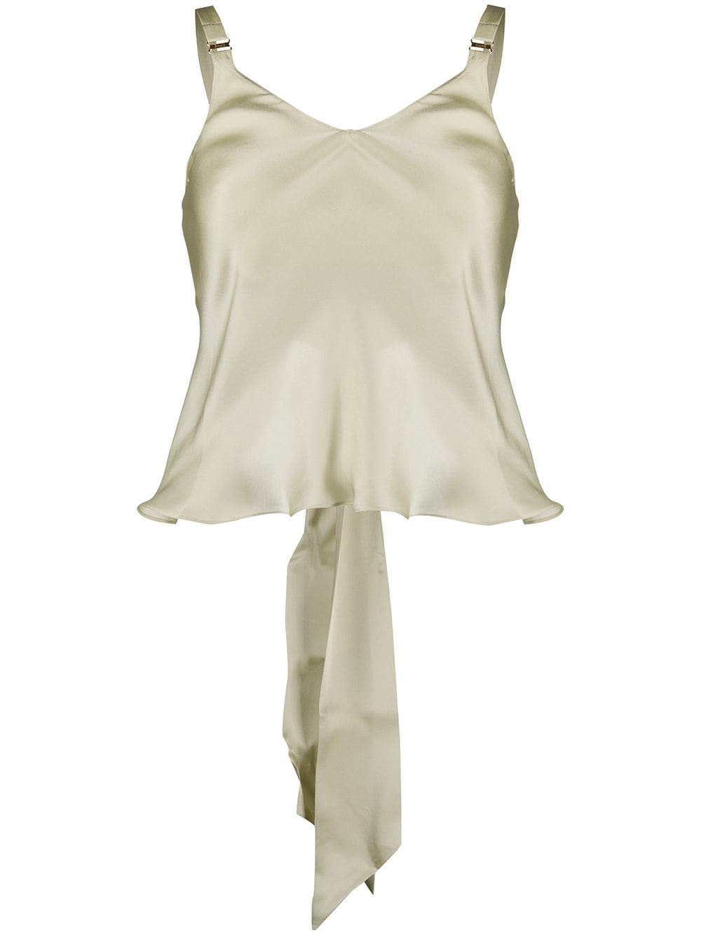 Bordelle chiffon open back top - Green von Bordelle