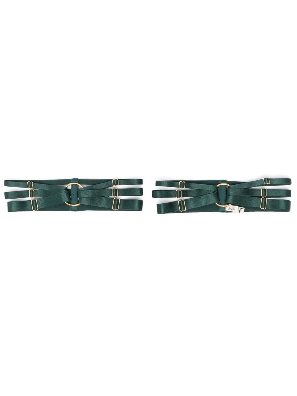 Bordelle multi-strap garters - Green von Bordelle