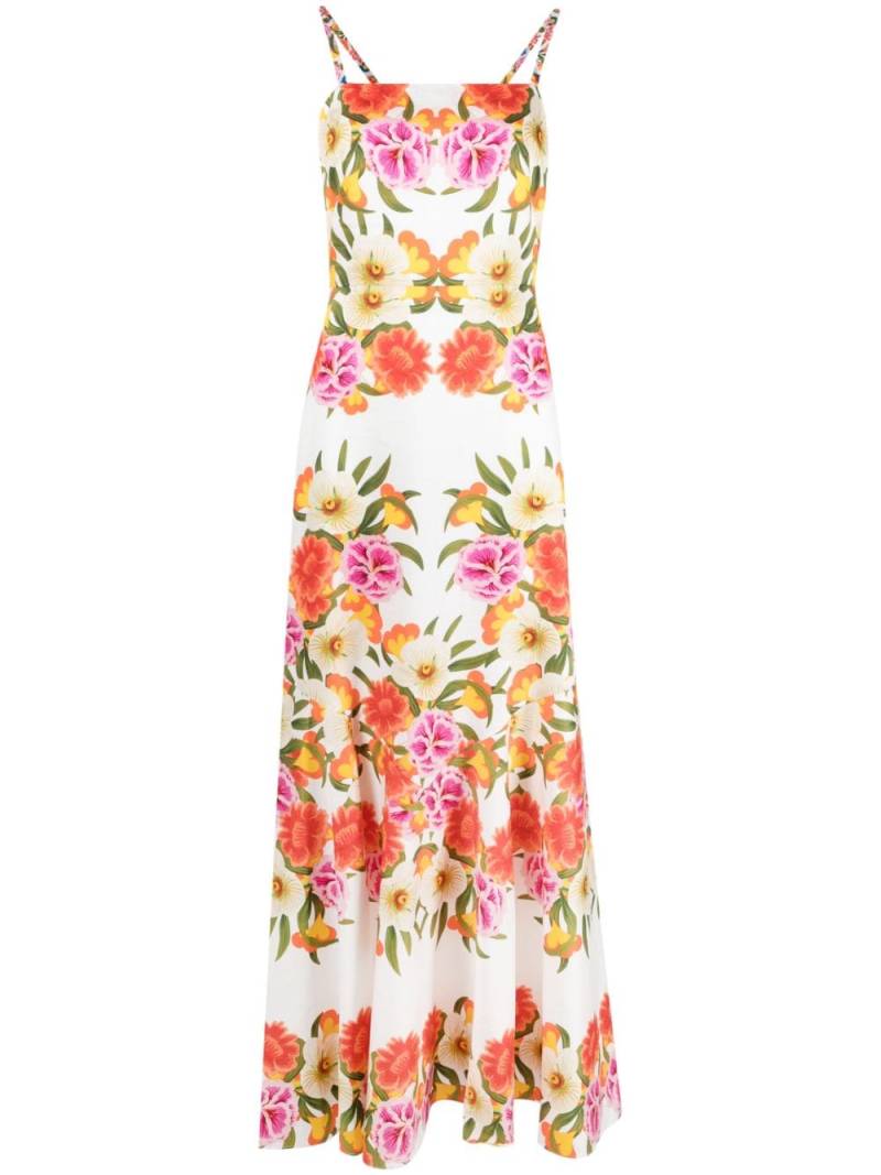 Borgo De Nor Jalisa floral-print cotton maxi dress - White von Borgo De Nor