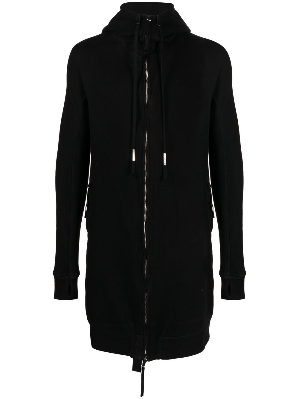 Boris Bidjan Saberi Hybrid Zipper 3.1 hooded jacket - Black von Boris Bidjan Saberi