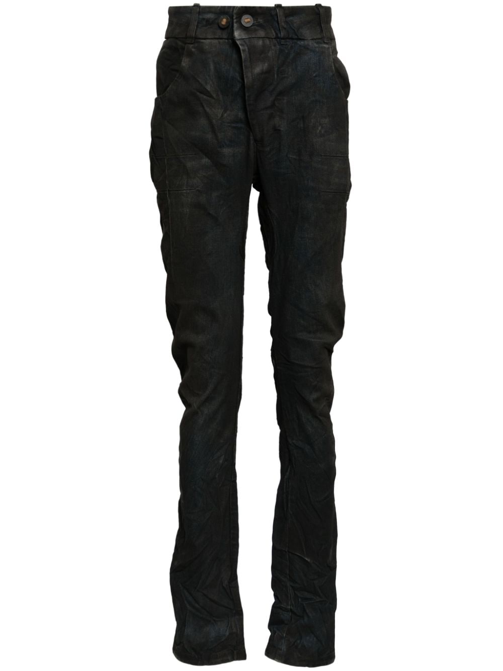 Boris Bidjan Saberi distressed skinny jeans - Blue von Boris Bidjan Saberi