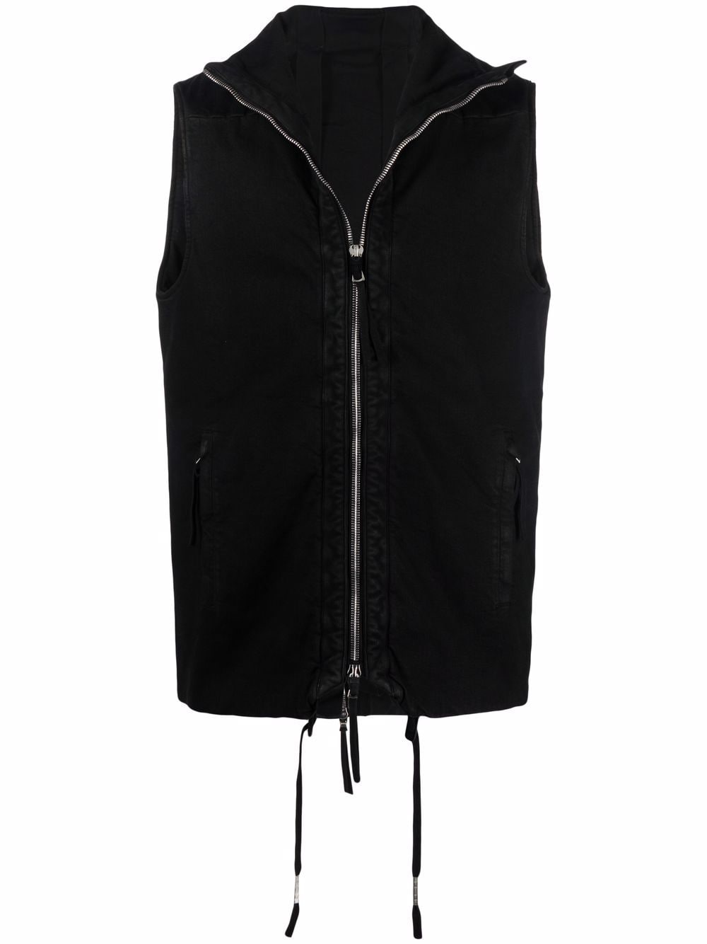 Boris Bidjan Saberi layered zip-up lightweight jacket - Black von Boris Bidjan Saberi