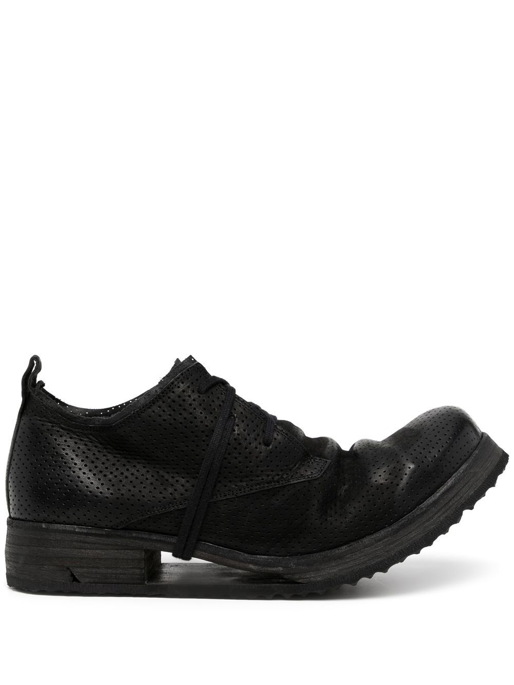 Boris Bidjan Saberi perforated soft-leather brogues - Black von Boris Bidjan Saberi