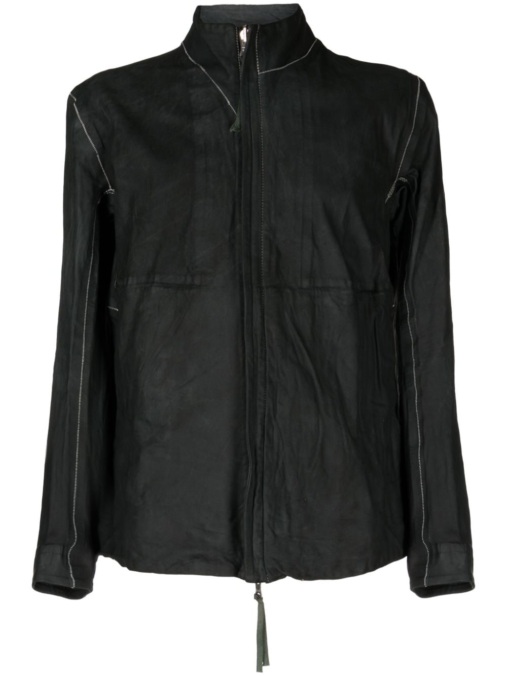 Boris Bidjan Saberi reversible leather jacket - Black von Boris Bidjan Saberi