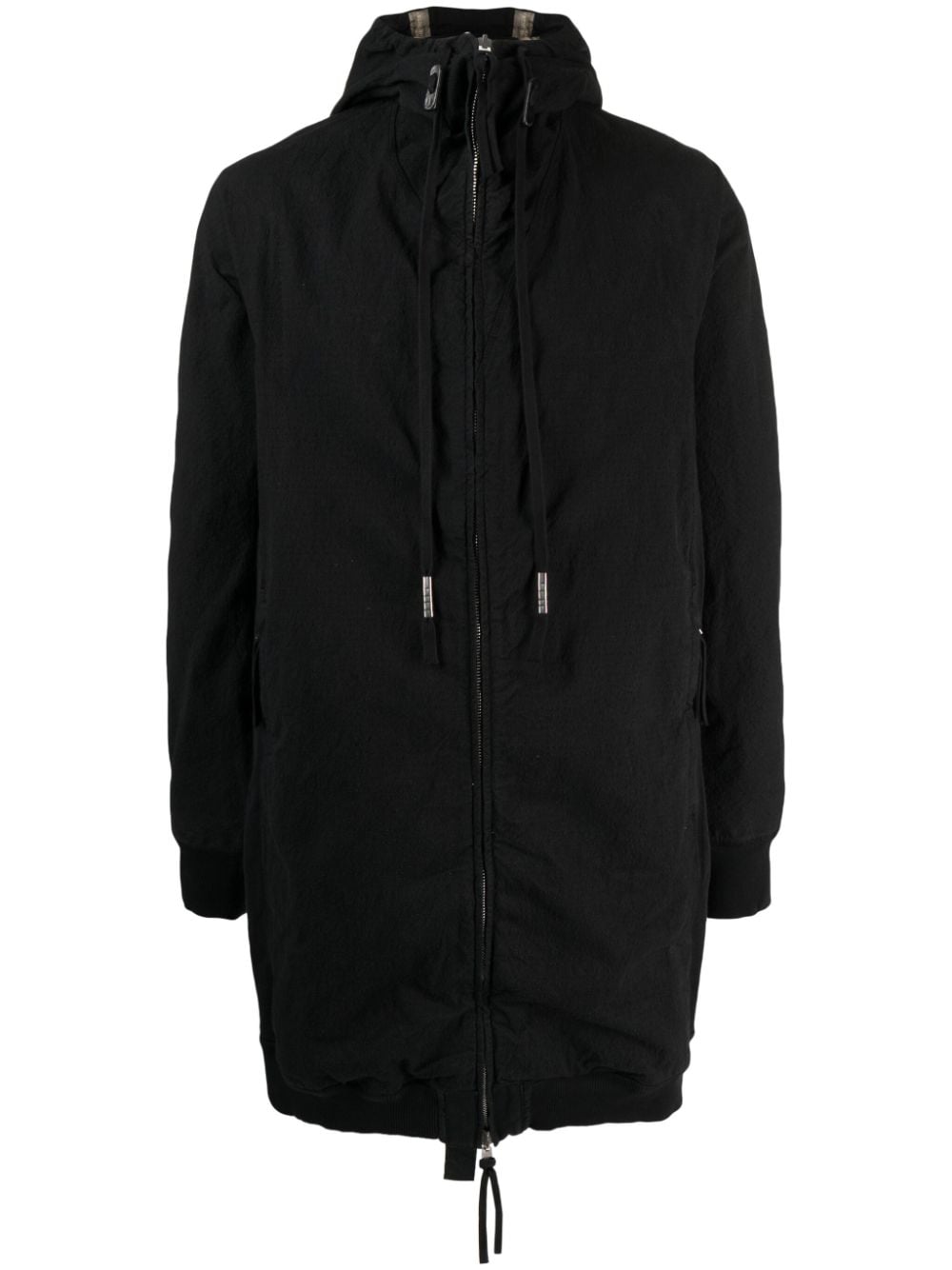 Boris Bidjan Saberi zipped hooded jacket - Black von Boris Bidjan Saberi